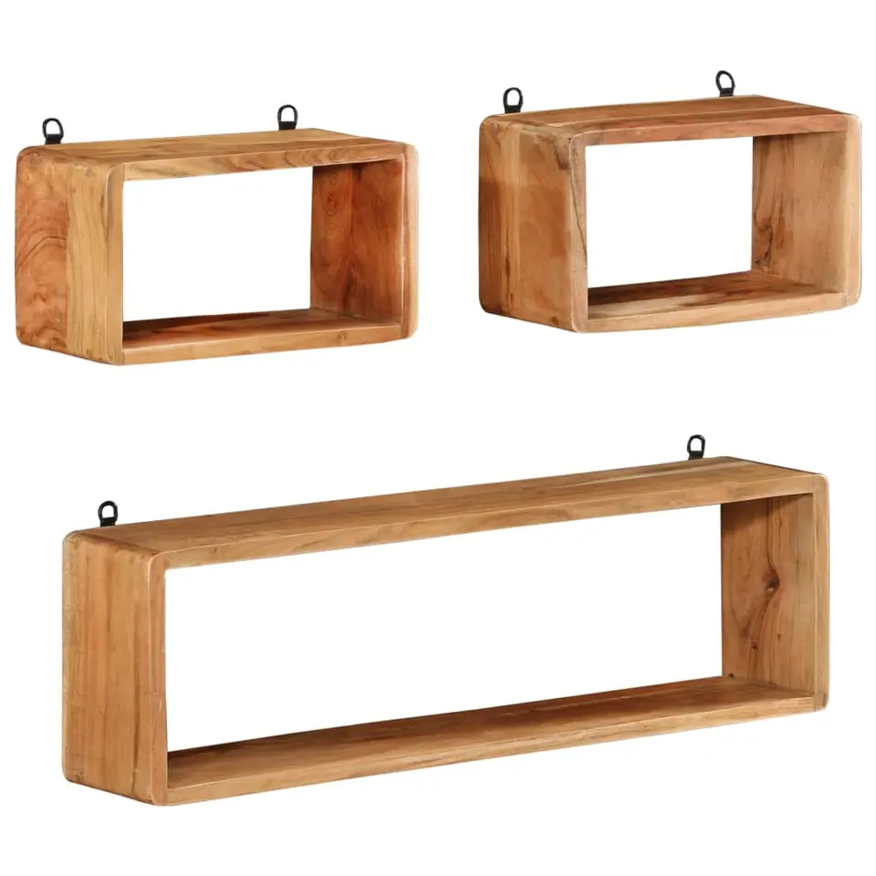 vidaXL - Wandkubus - Bruin - Hout