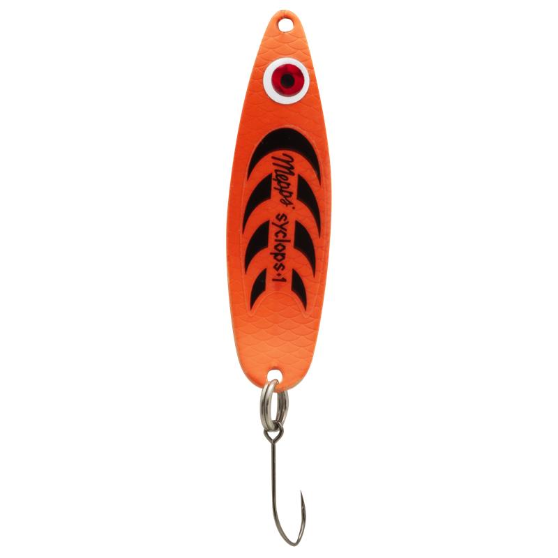 Cuiller Ondulante Mepps Syclop Hameçon Simple Fluo Orange