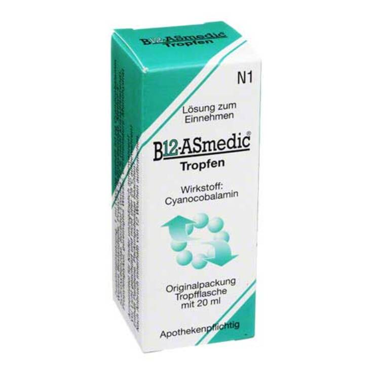 B12 Asmedic Tropfen zum Einnehmen, 20 ml