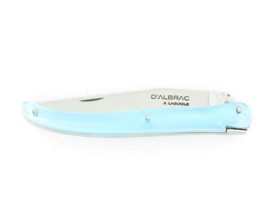 Laguiole 11 cm - manche Acrylique Bleu Couteau de poche par D'Albrac à Laguiole