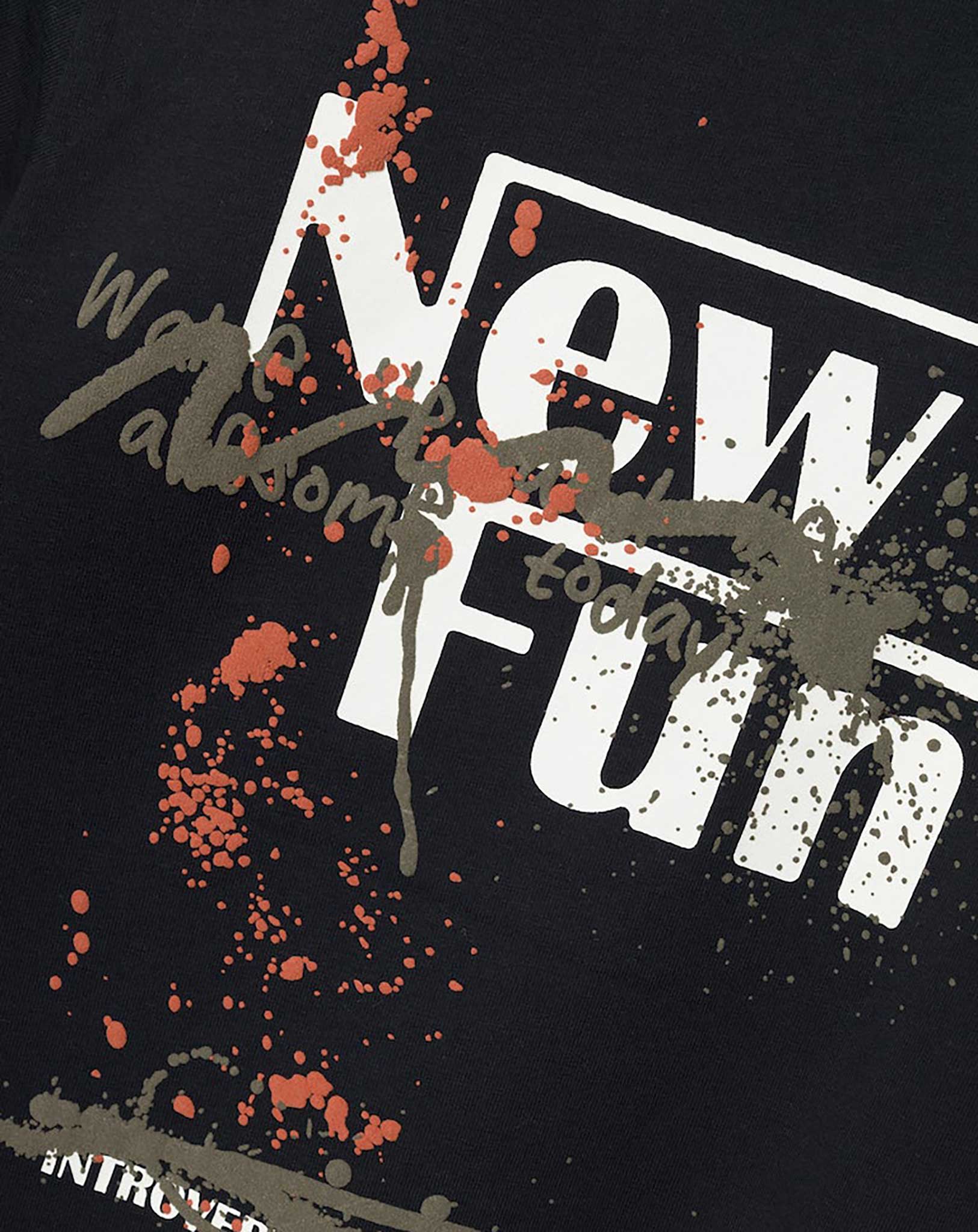 T-Shirt NKMTEMILAN NEW FUN in black