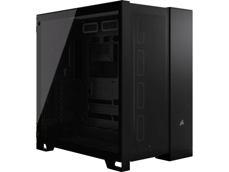 Corsair PC-Gehäuse 6500D Airflow Schwarz Mid-Tower PC-Case mit Zwei-Kammer-Design und herausragendem Luftstrom