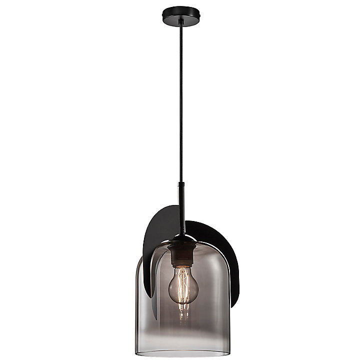 Suspension Boshi réglable E27 IP20 40W Ø19cm Nordlux noir