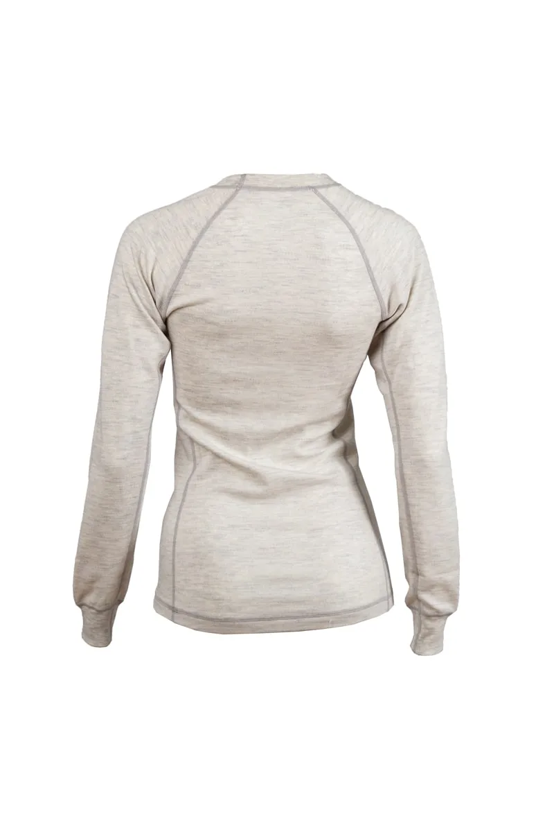Fjellulla Women'S Crew Neck Light Grey