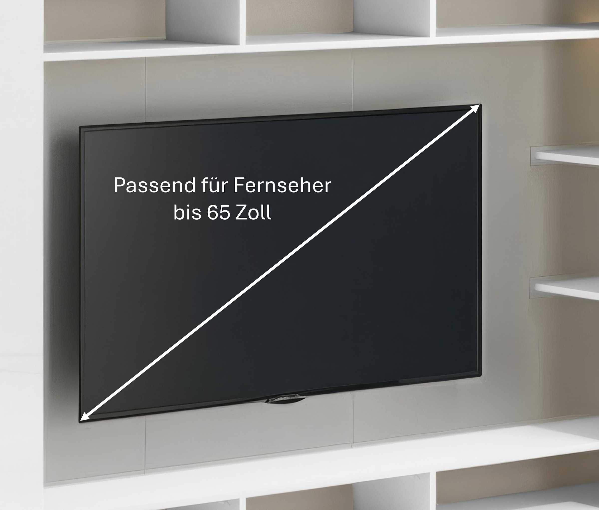 GOODproduct Wohnwand »SPEED, TV-Wand, hochglanz lackiert,ideal für TV-Geräte bis zu 65 Zoll« 1 Stk. tlg.