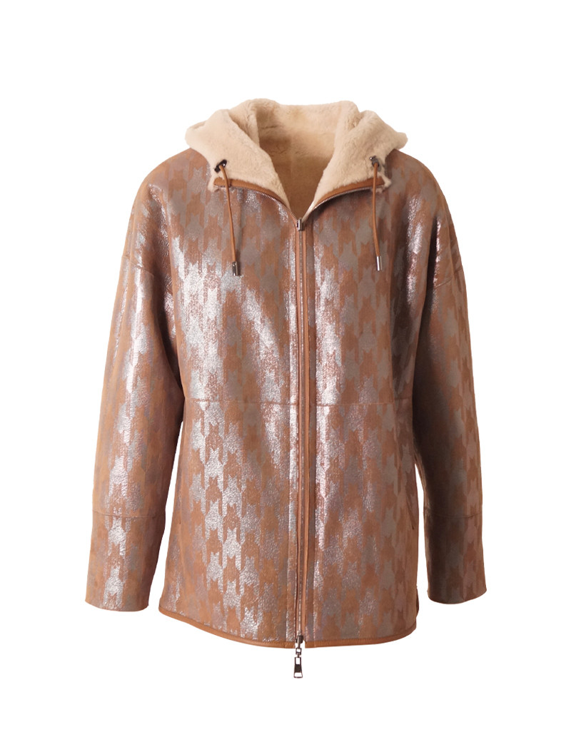 VENTCOUVERT HOODIE FEMME RÉVERSIBLE MERINO MOUNTAIN TAUPE