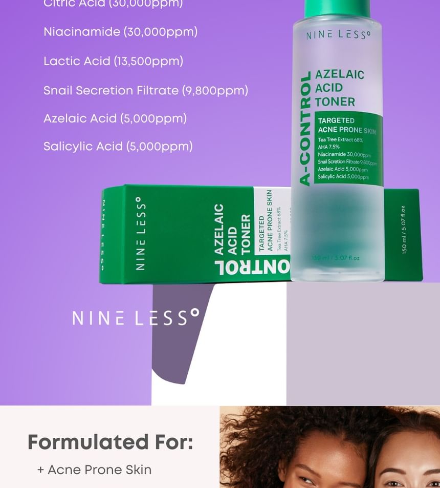 NINELESS - A-Control Azelaïnezuur Toner