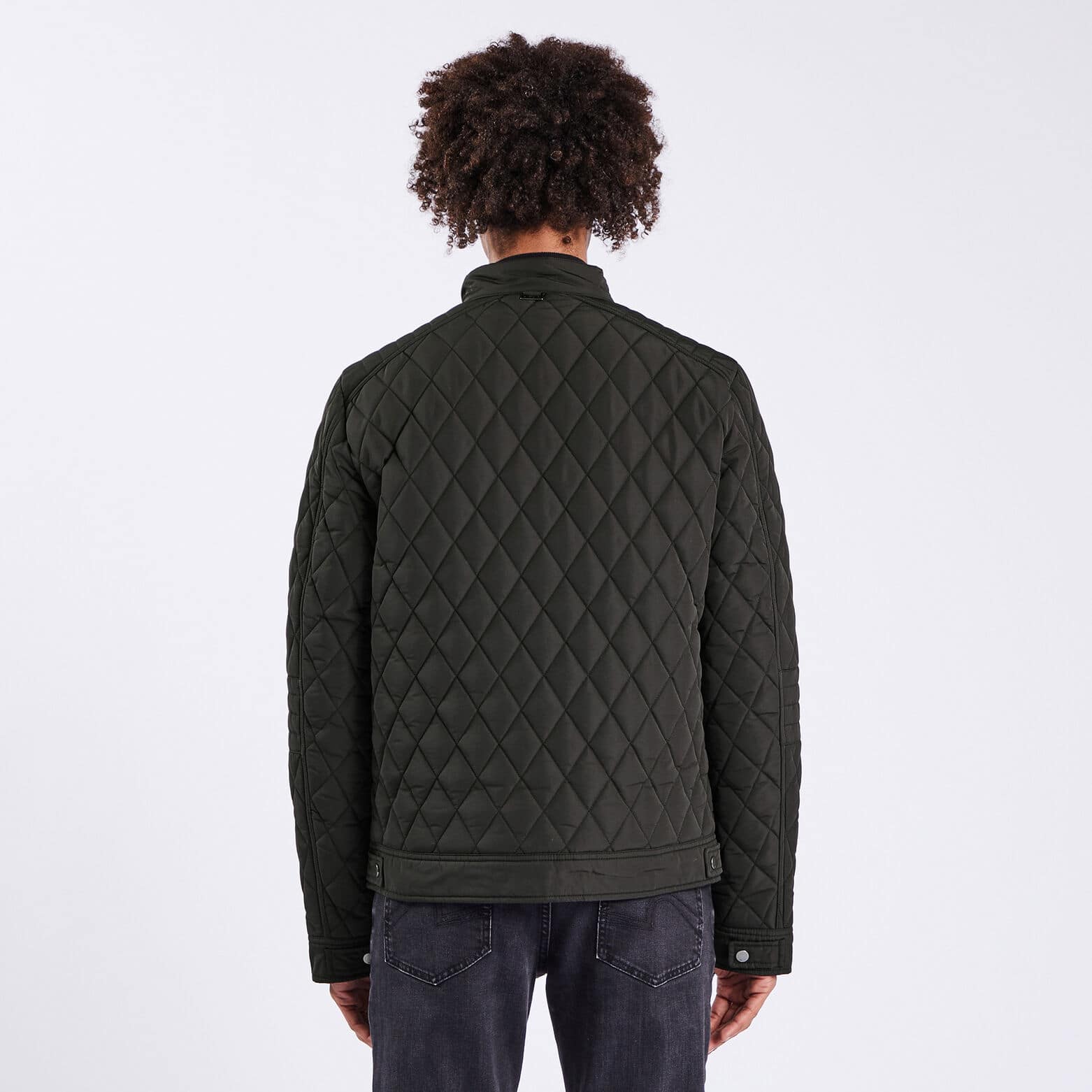 Blouson col biker Noir