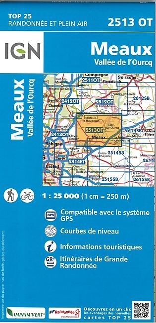 IGN - TOP25 2513OT MEAUX 1 25 000