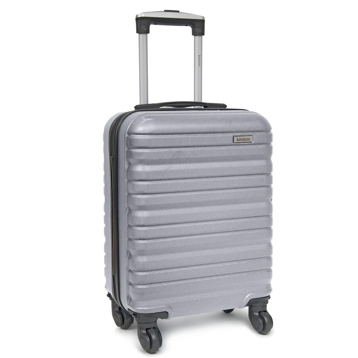 VALISE CABINE KINSTON ARGENTE 50X36X20CM