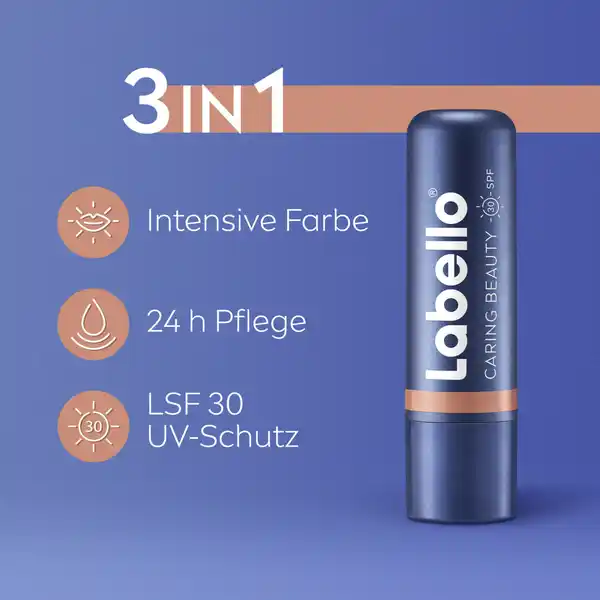 Lippenpflegestift Caring Beauty Nude LSF 30
