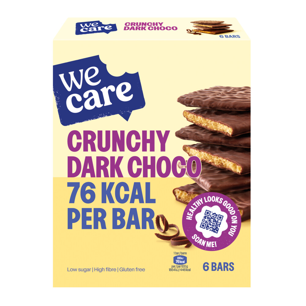 WeCare Bars Crunchy Dark Choco102 gr