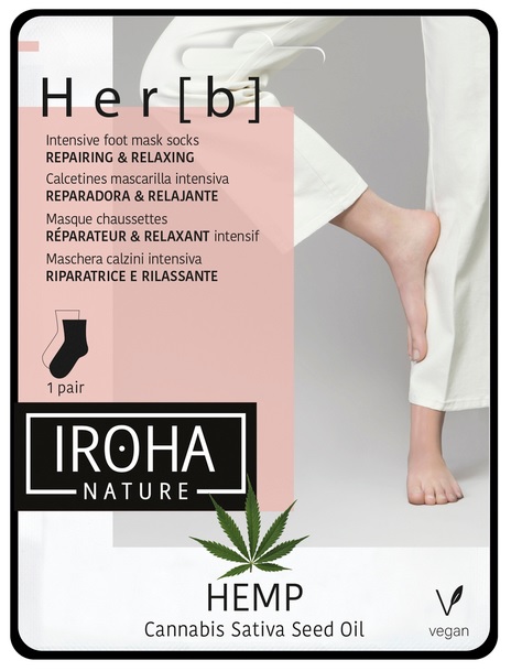 Iroha - Hemp Foot Mask Socks 1 Paar