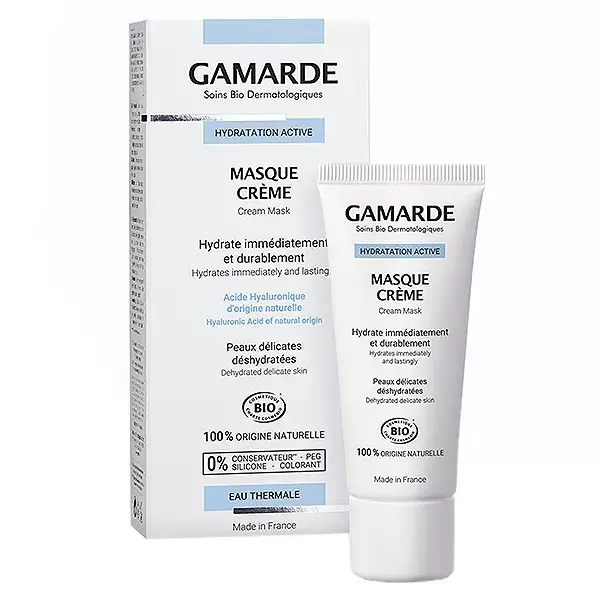 Máscara facial cremosa orgânica Gamarde Active Hydration 40ml
