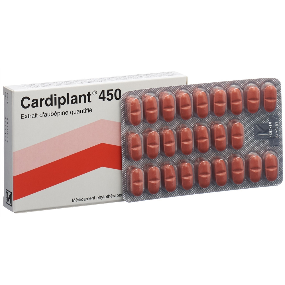 CARDIPLANT Filmtabl 450 mg Blist 50 Stk<br>50 Stück, Blister, Filmtablette