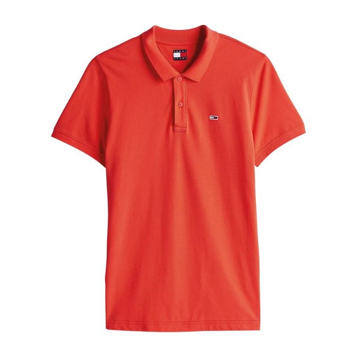 Tommy Hilfiger Slim Placket Flag Polo Heren