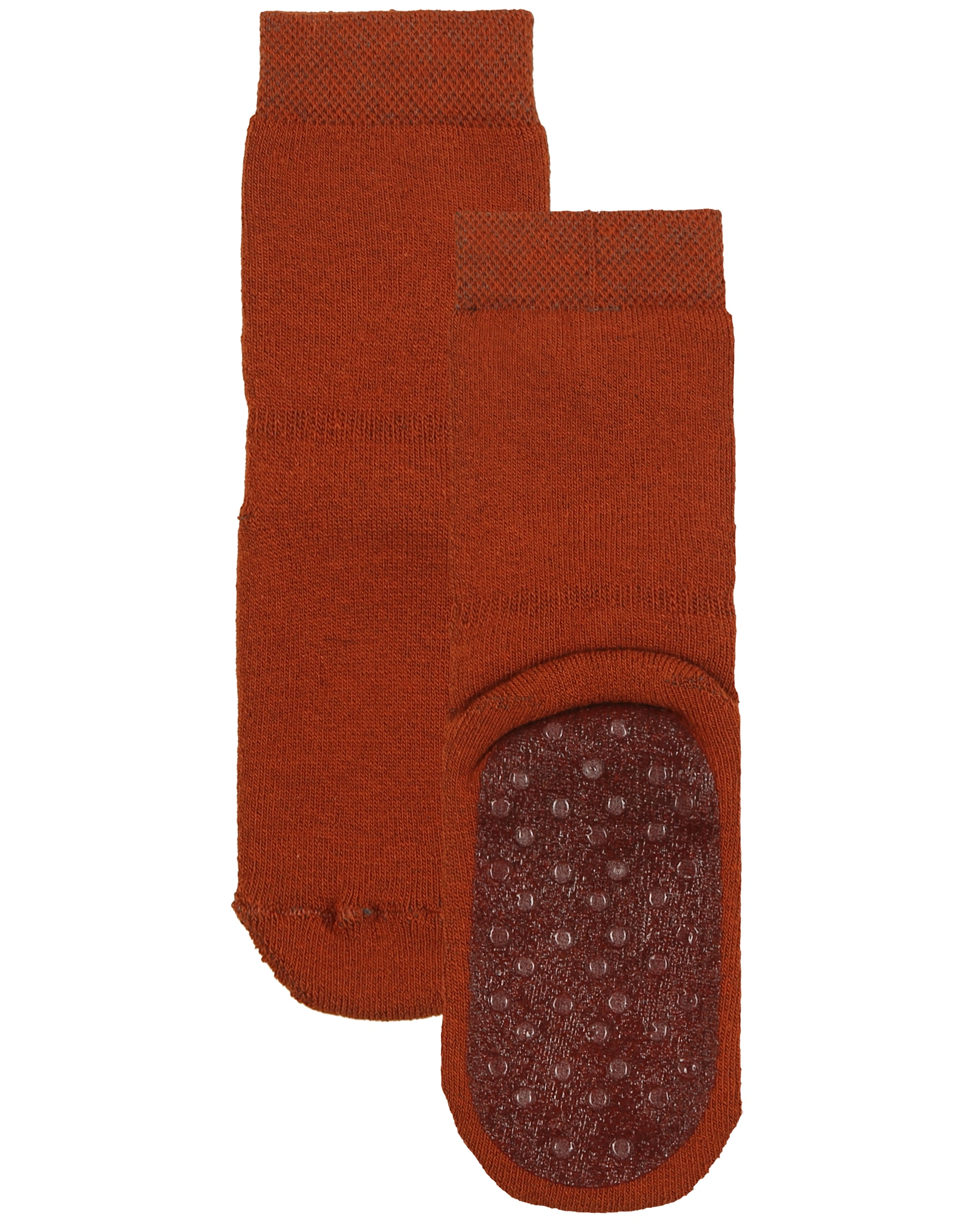 Stoppersocken UNI mit Vollsohle 2er-Pack in honig/kupfer