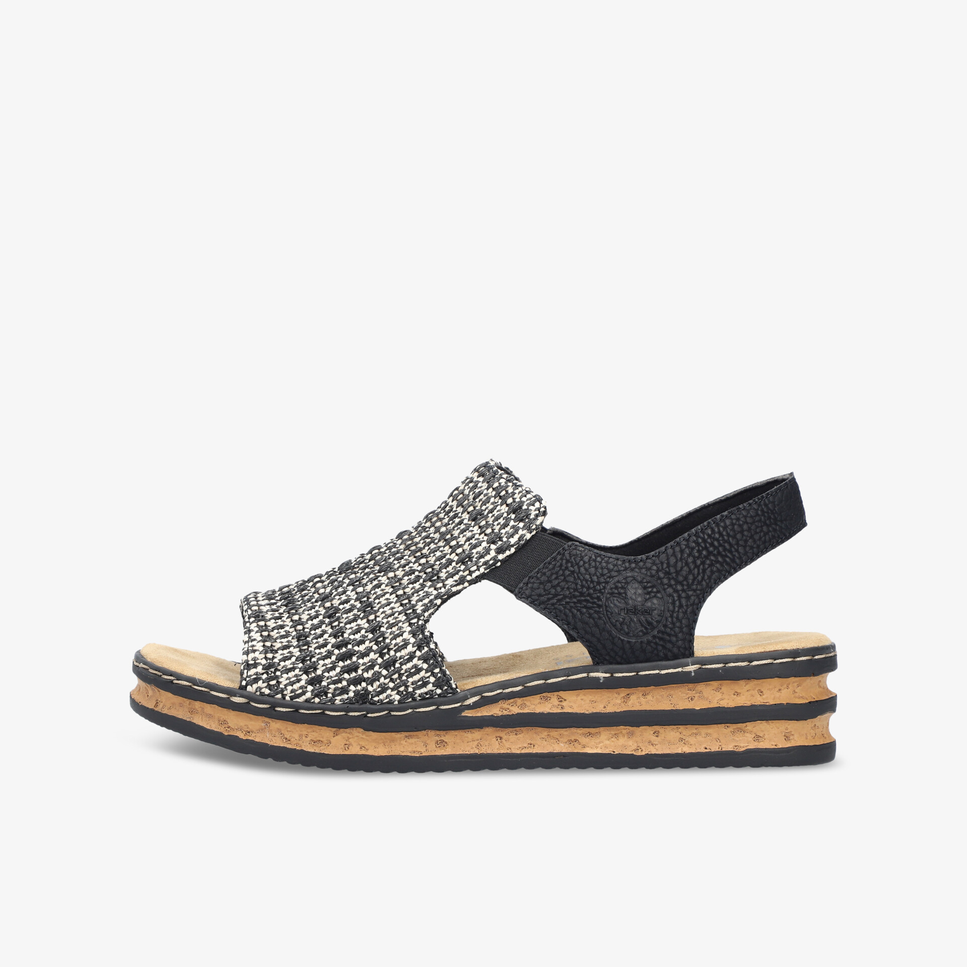 rieker Damen Keilsandalen schwarz