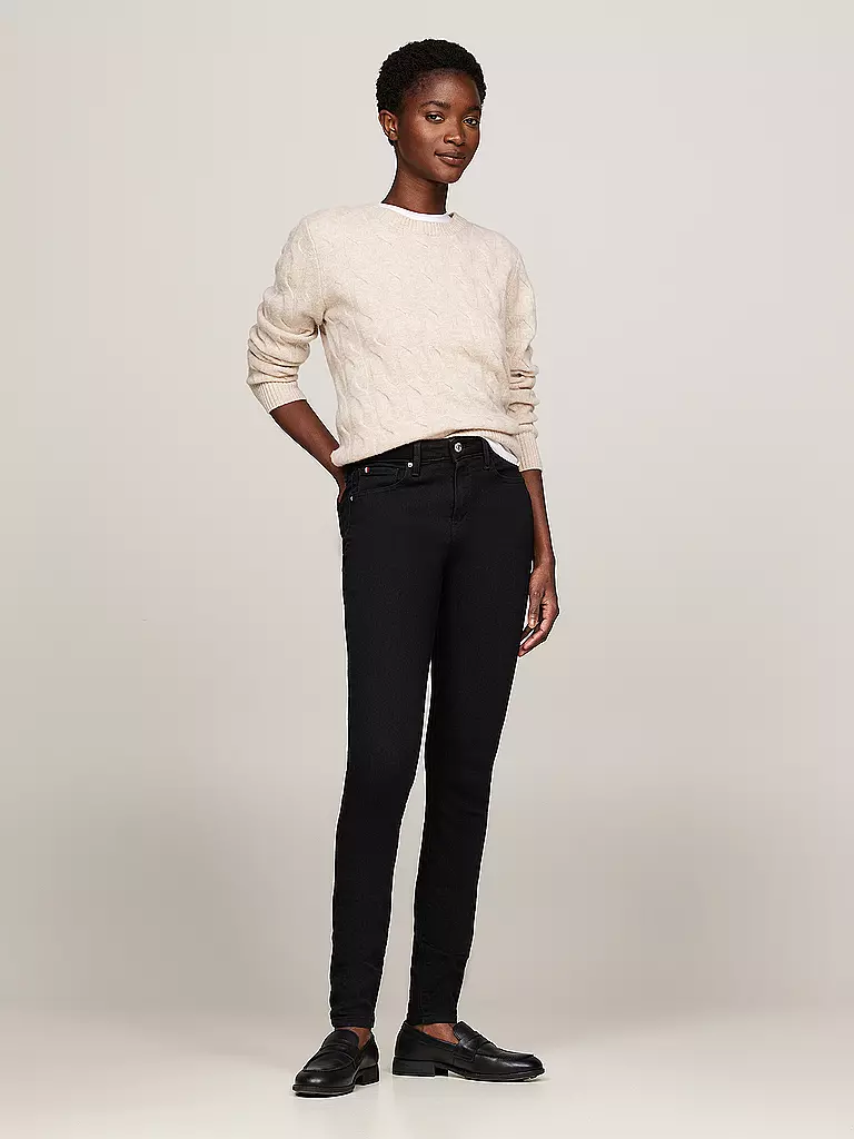 TOMMY HILFIGER Jeans Skinny Fit COMO schwarz