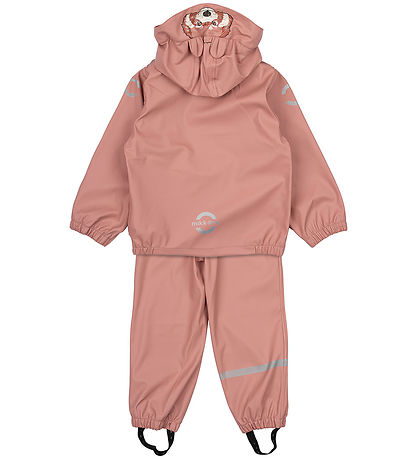 Mikk-Line Regenkleidung m. Träger - PU - Tier - Ash Rose