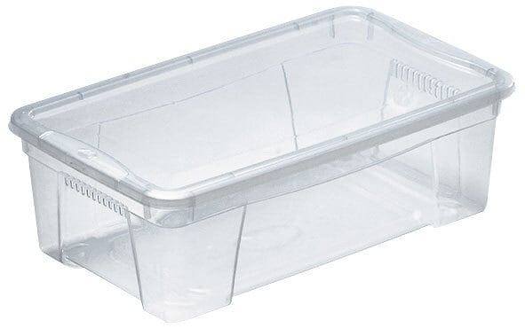 Mhome Klarsichtbox M-Box 2 mit Deckel Polypropylen Transparent 5,7 l