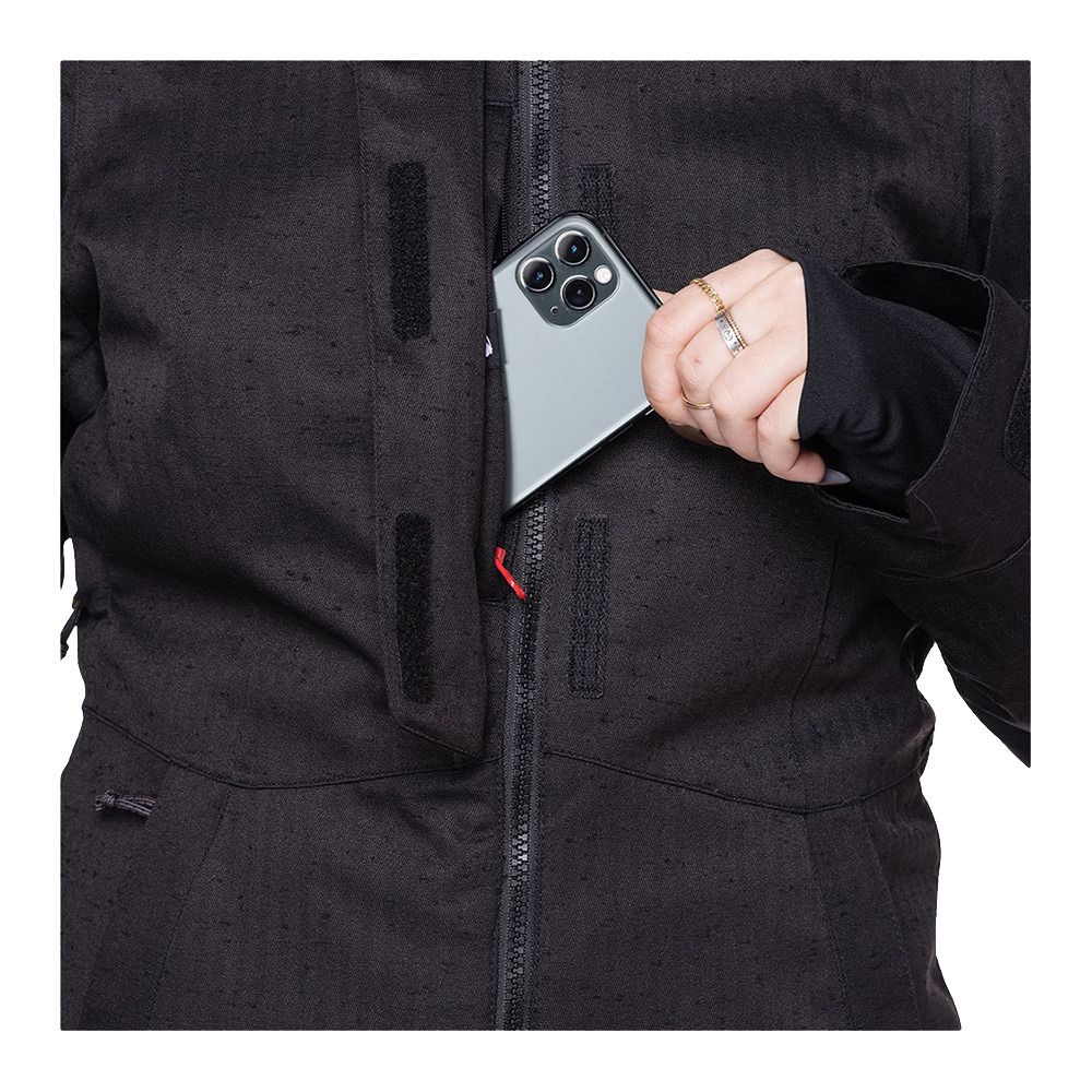 686 RUMOR - Veste ski Femme black slub