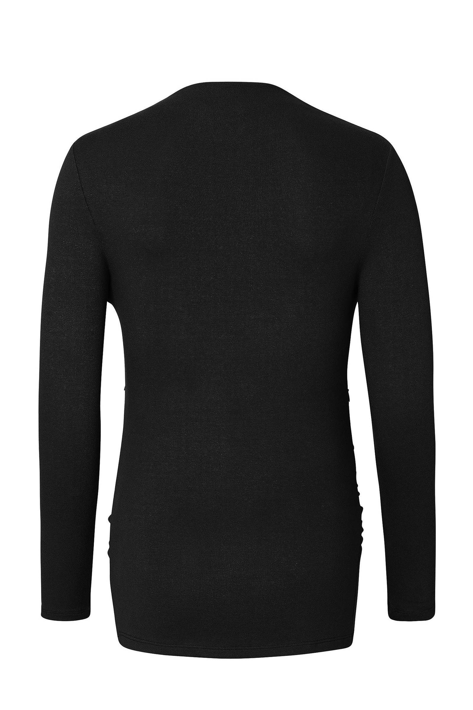 Noppies zwangerschaps- en voedingslongsleeve Rosa zwart