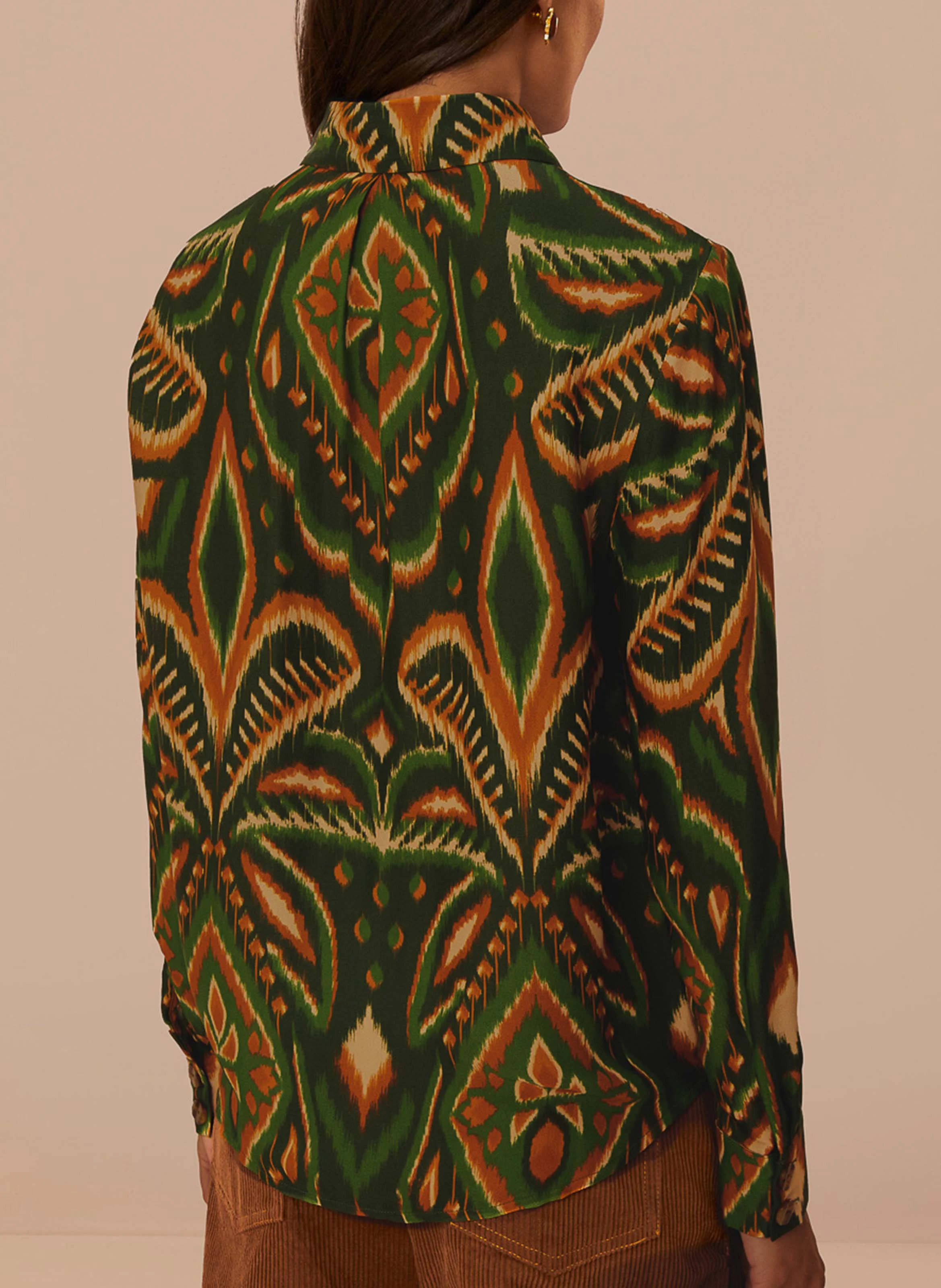 Chemise imprimée | Vert
