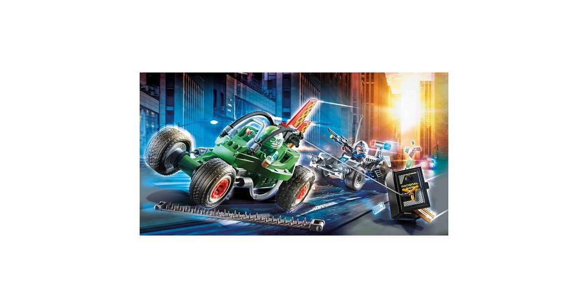 PLAYMOBILCity Action - Politiekart: achtervolging van de kluisrover Constructiespeelgoed  (70577)