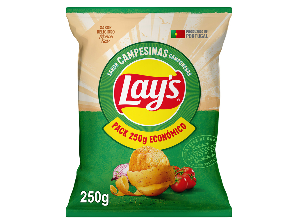 BATATAS LAY'S FRITAS CAMPONESA 250G