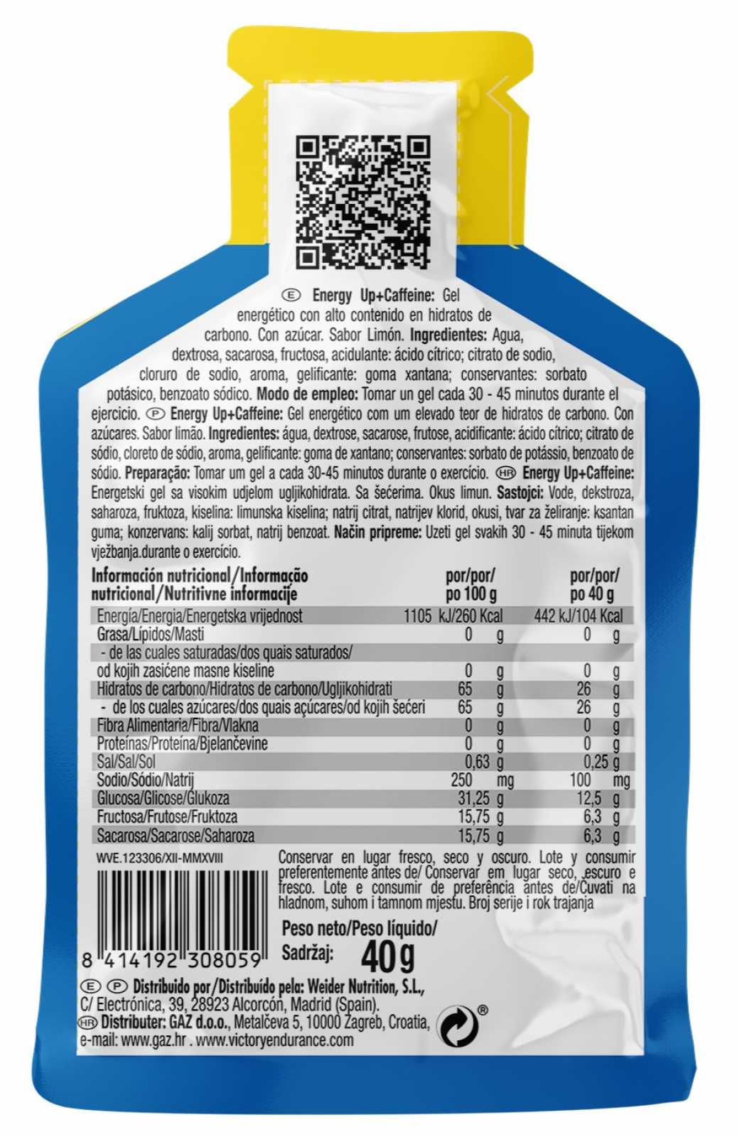Victory Endurance Energy Up! Gel 40 g