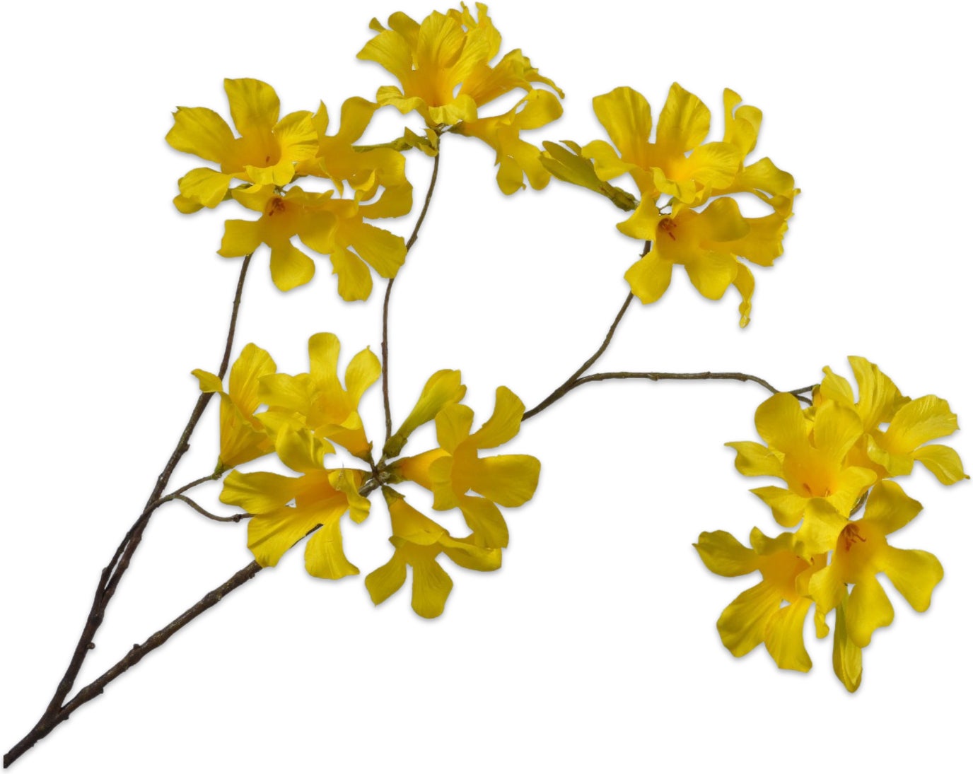 Silk-Ka kunstbloem Dipladenia geel 114 cm