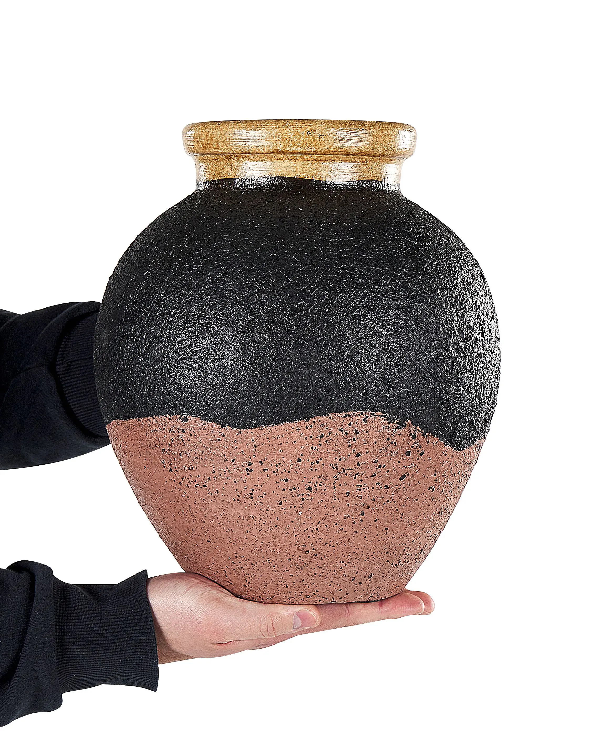 Decoratieve vaas DAULIS Keramiek 31 cm Zwart
