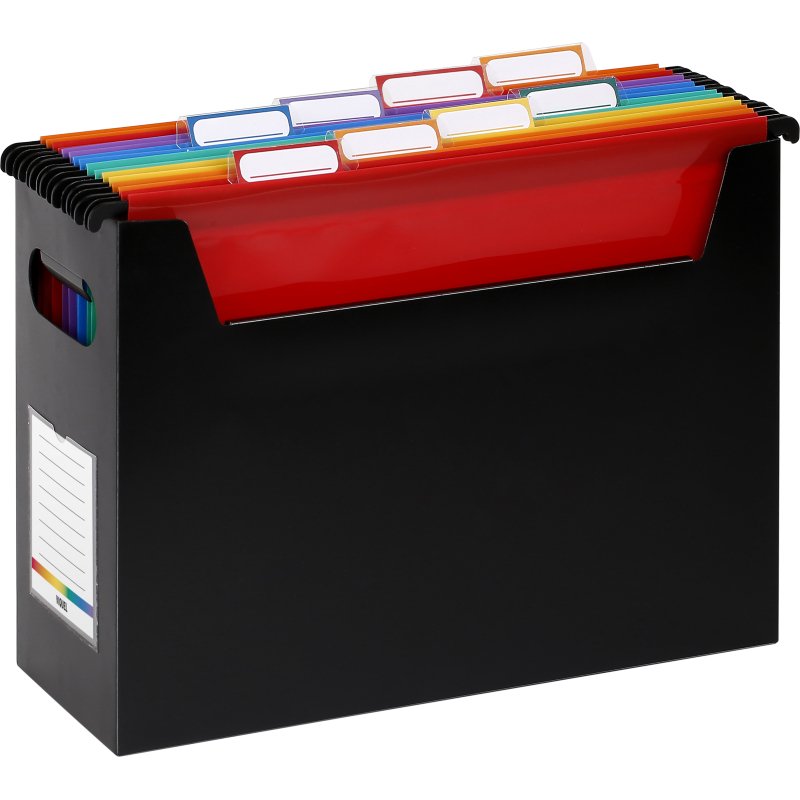 Bac de classement Viquel Rainbow Class pour dossiers suspendus - noir