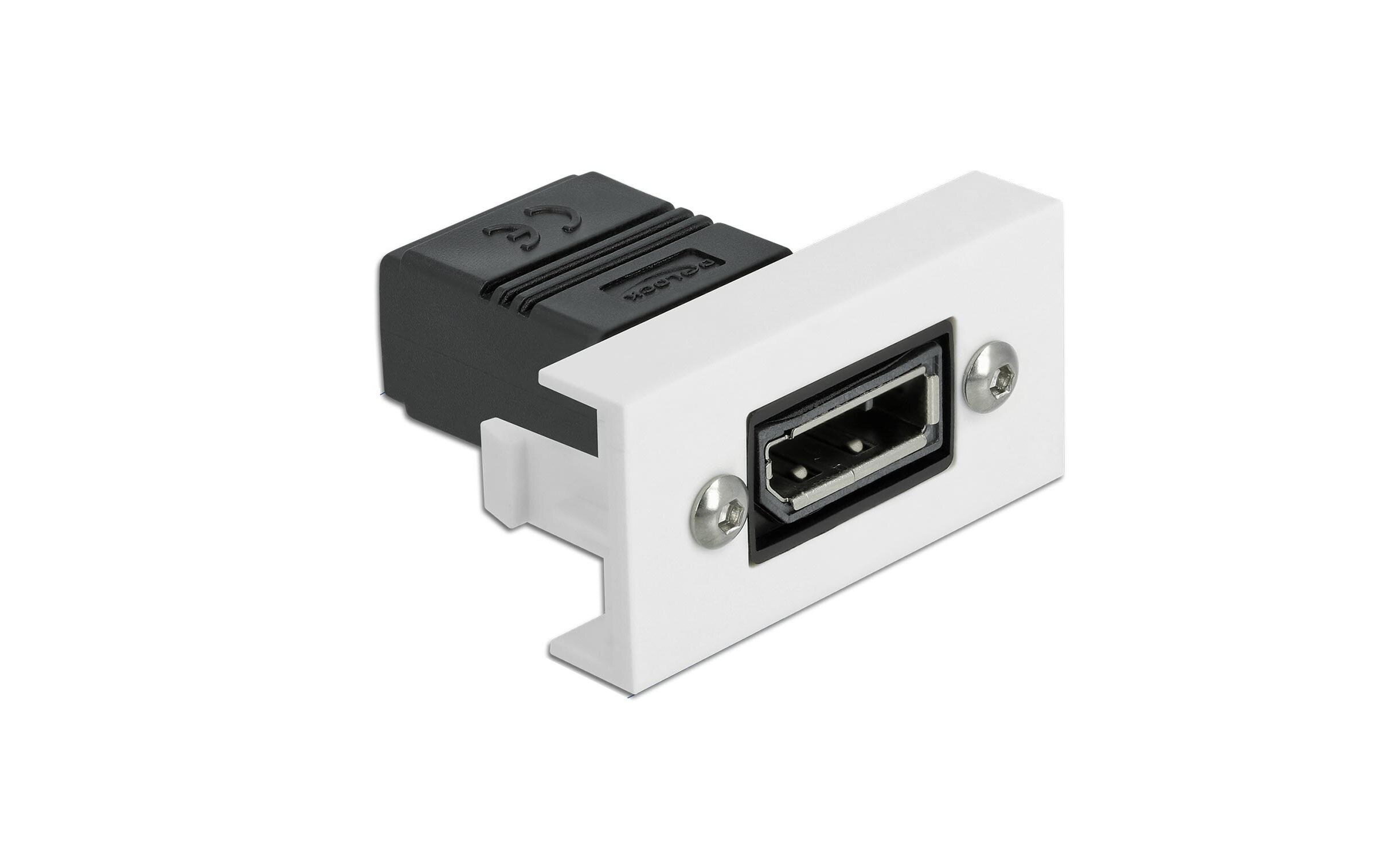 Adapter gerade DisplayPort - DisplayPortDelock Easy 45 DisplayPort Modul gerade 22.5 x 45 mm