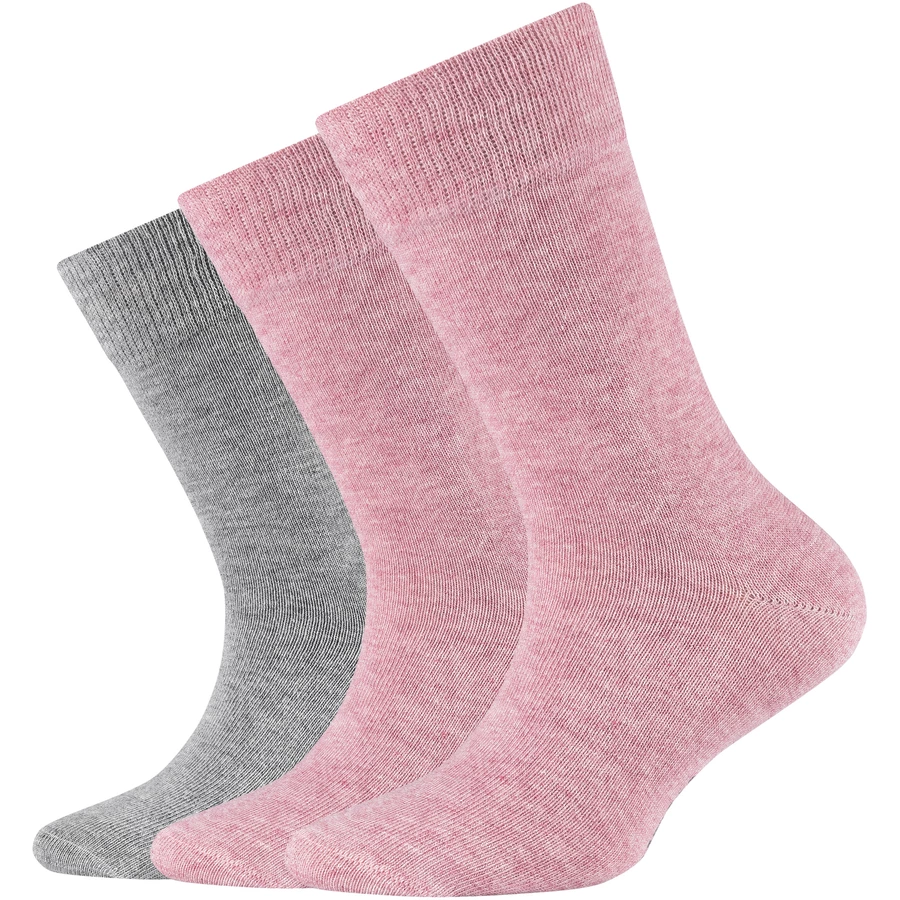 Camano Socken Children ca-soft organic 3er-Pack pink melange