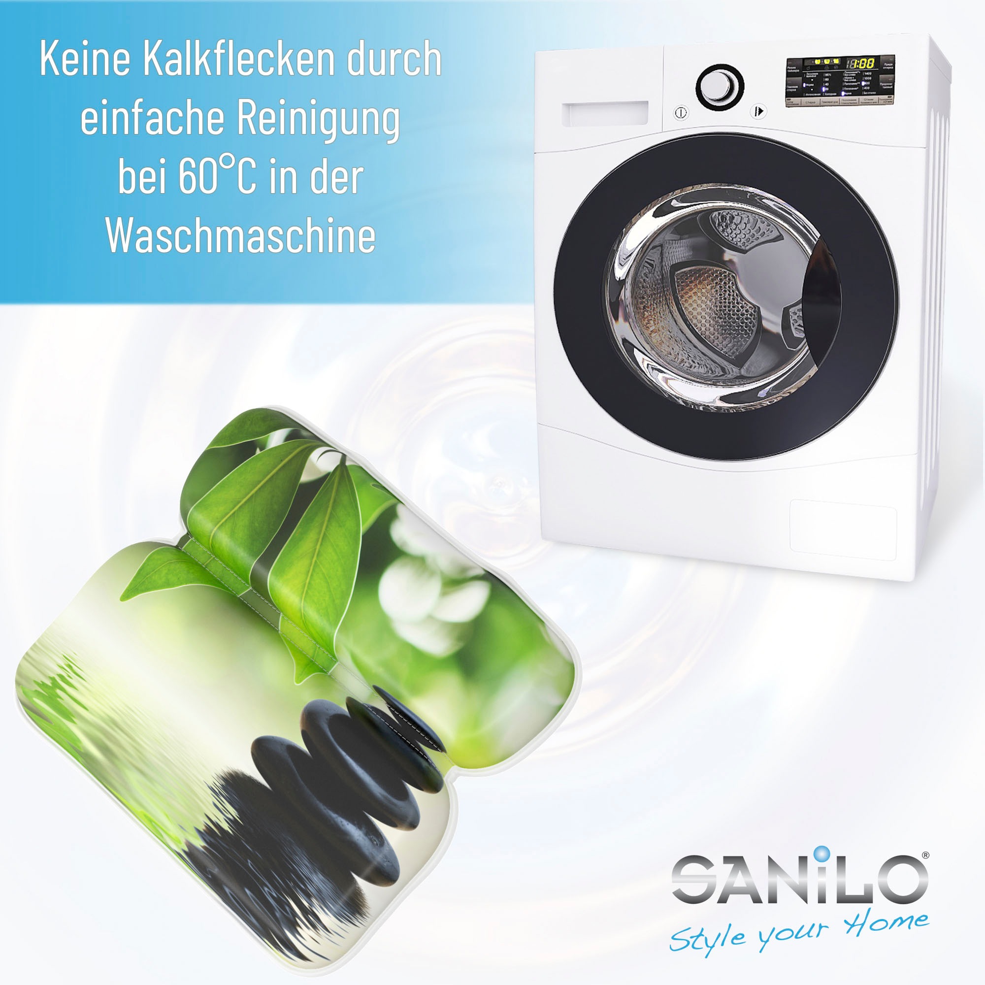 Sanilo Nackenkissen »Badewannenkissen Harmony« bequem, rutschfest, kräftige Farben, mit 7 starken Saugnäpfen