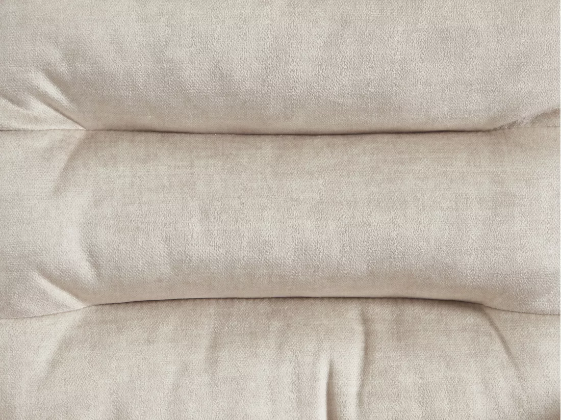 Lot de 2 chaises avec accoudoirs en tissu et métal noir - Crème - BARINIA de Pascal Morabito