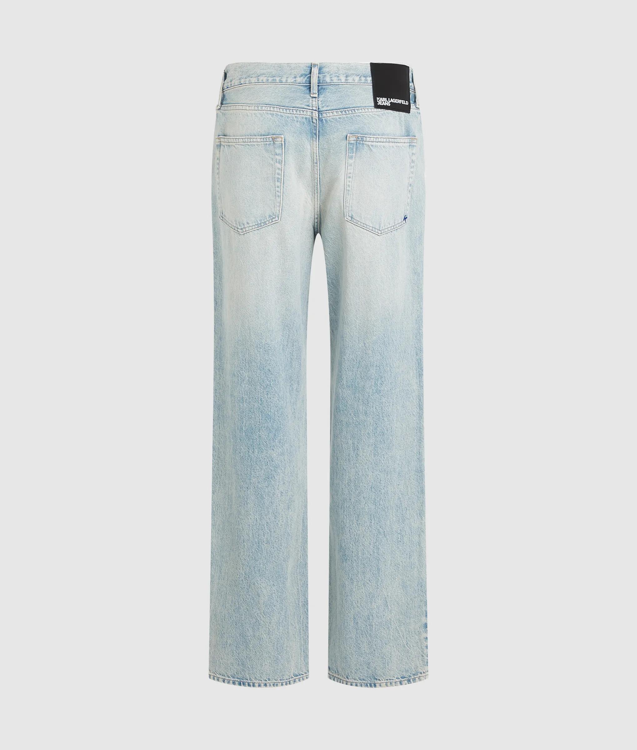 Relaxte gebleekte jeans