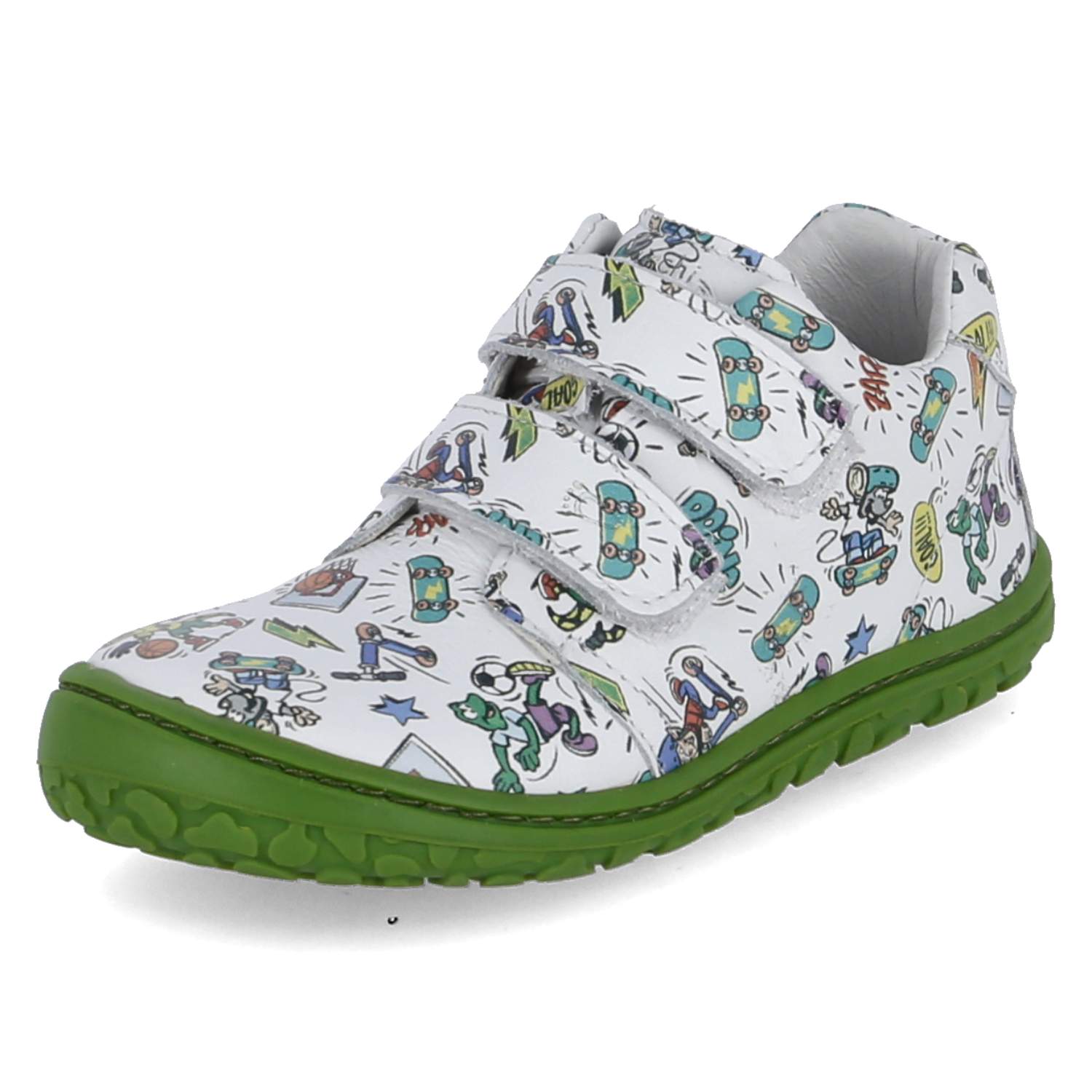 Lurchi Klettschuhe NOAH BAREFOOT - white-green