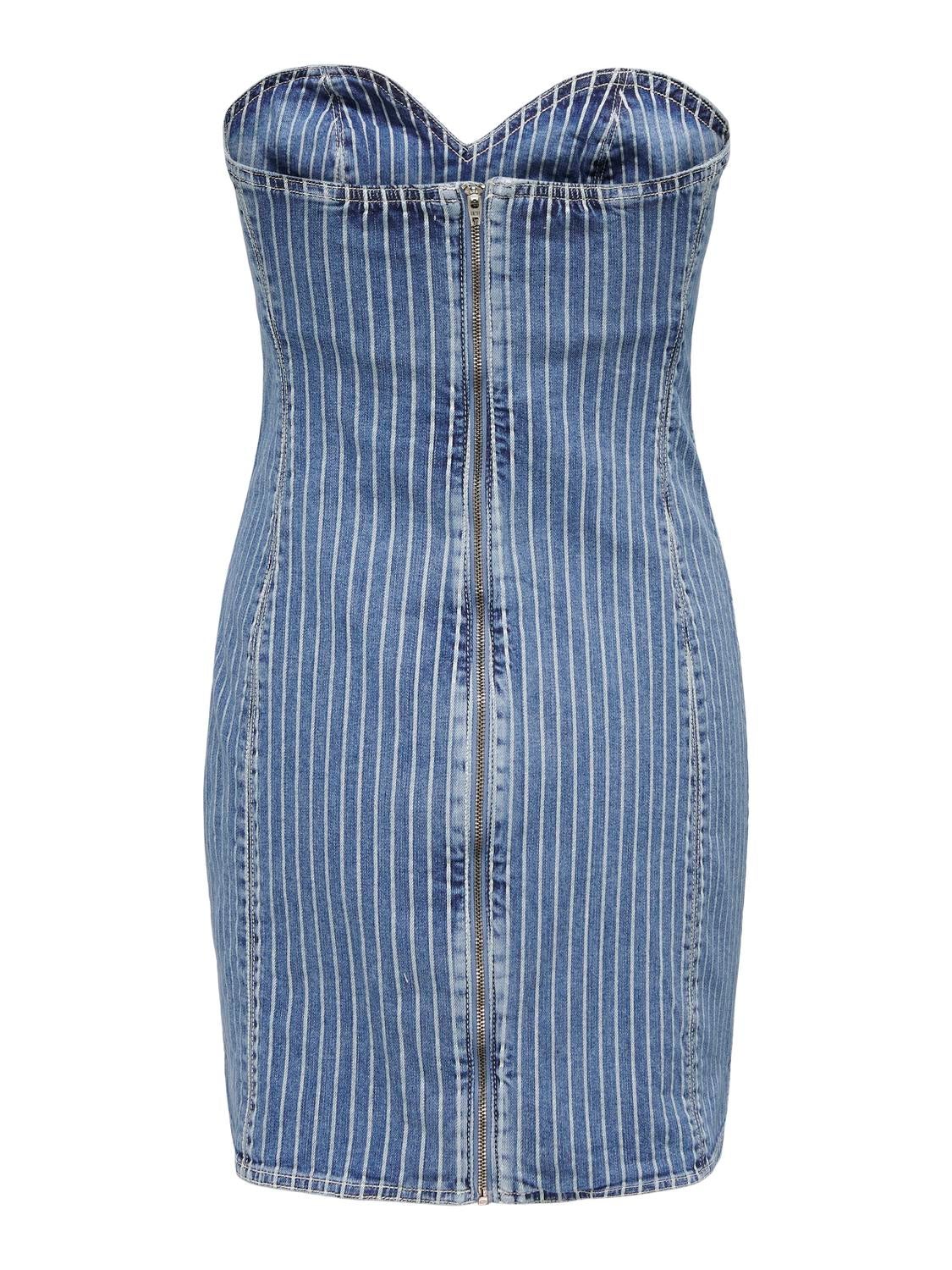 ONLKIRSI Kurzes Kleid Light Blue Denim