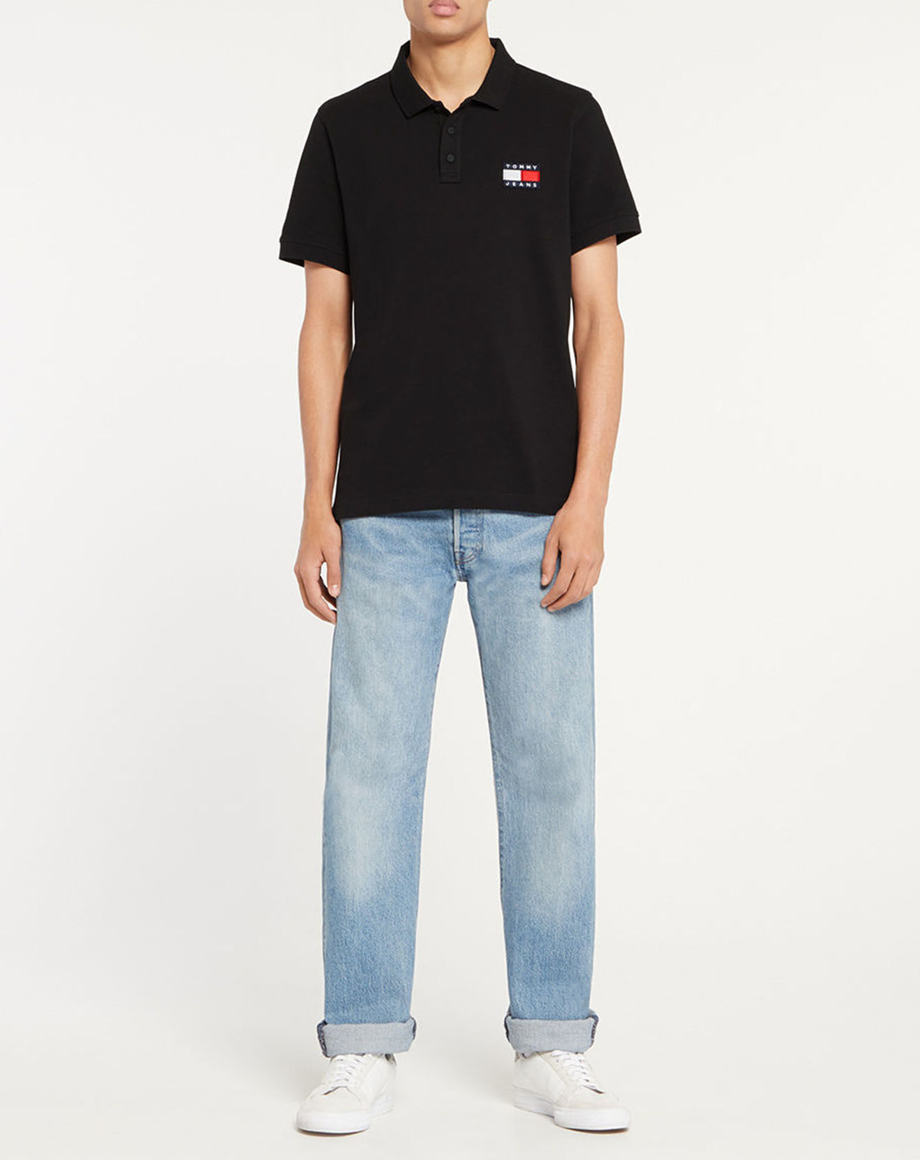 Tommy Jeans Polo Tommy Badge noir