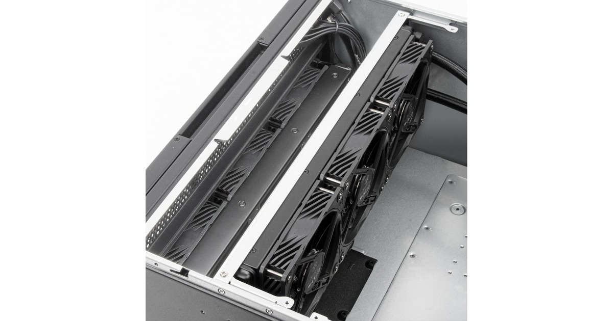 SilverStoneRM52 server behuizing  (Zwart | 2x USB-A | 1x USB-C)