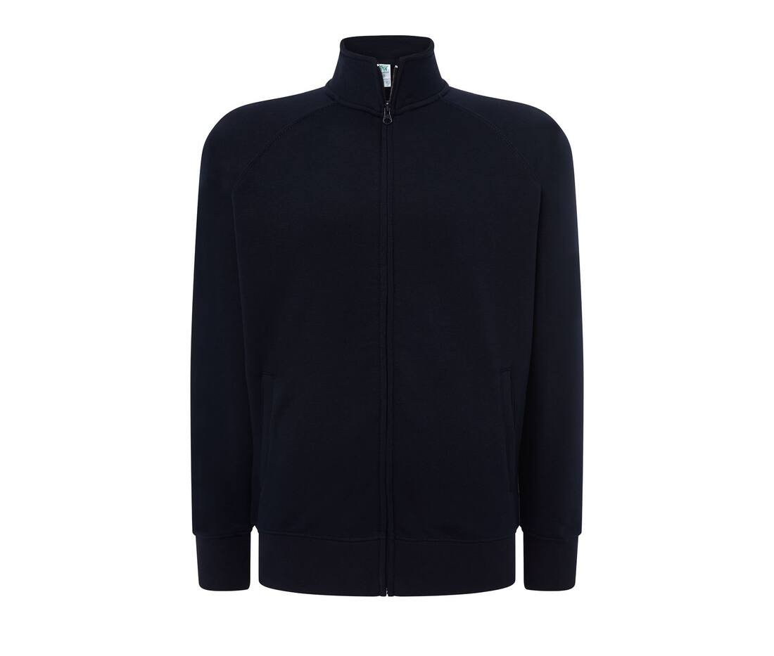 JHK JK296 - Sweat Unisexe à Grand Zip et Col Haut