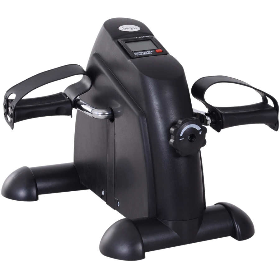 HOMCOM Pedaltrainer mit LCD-Display schwarz