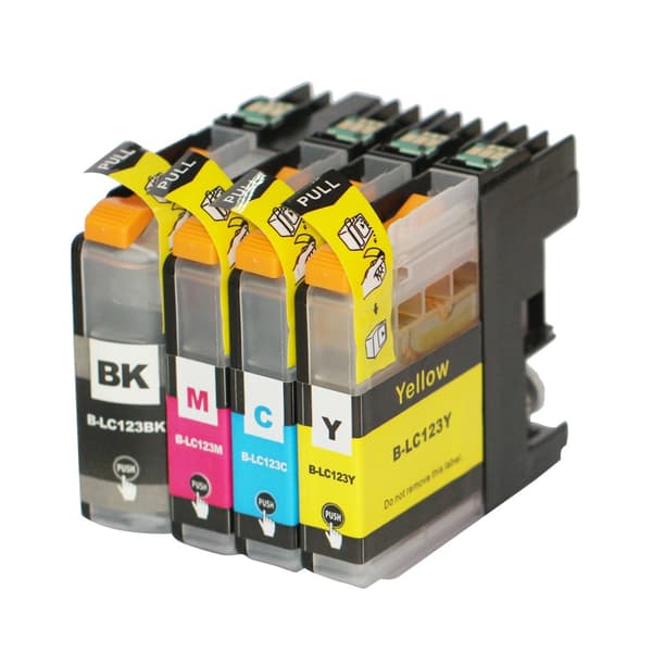 Kompatibel - Brother LC 123 Blekkpatron økonomipakke 4 stk 45 ml