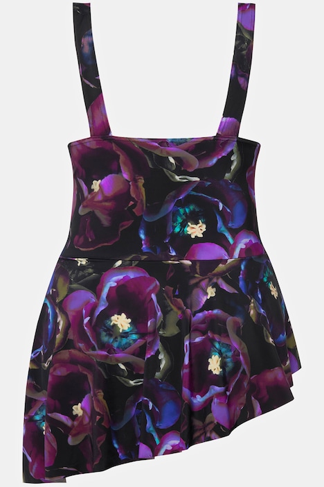 Badekleid, Blüten, Drapierung, Softcups, Zipfelsaum