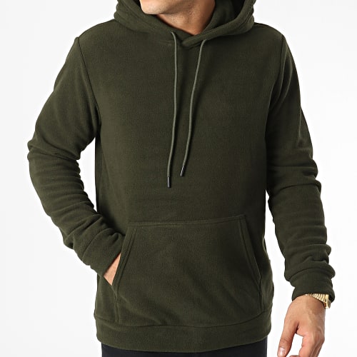 Sweat Capuche Polaire Nikolai Vert Kaki