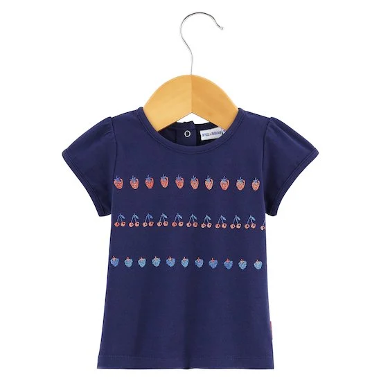 T-shirt fruits Navy Baby   Bleu Marina        de               P'tit bisou