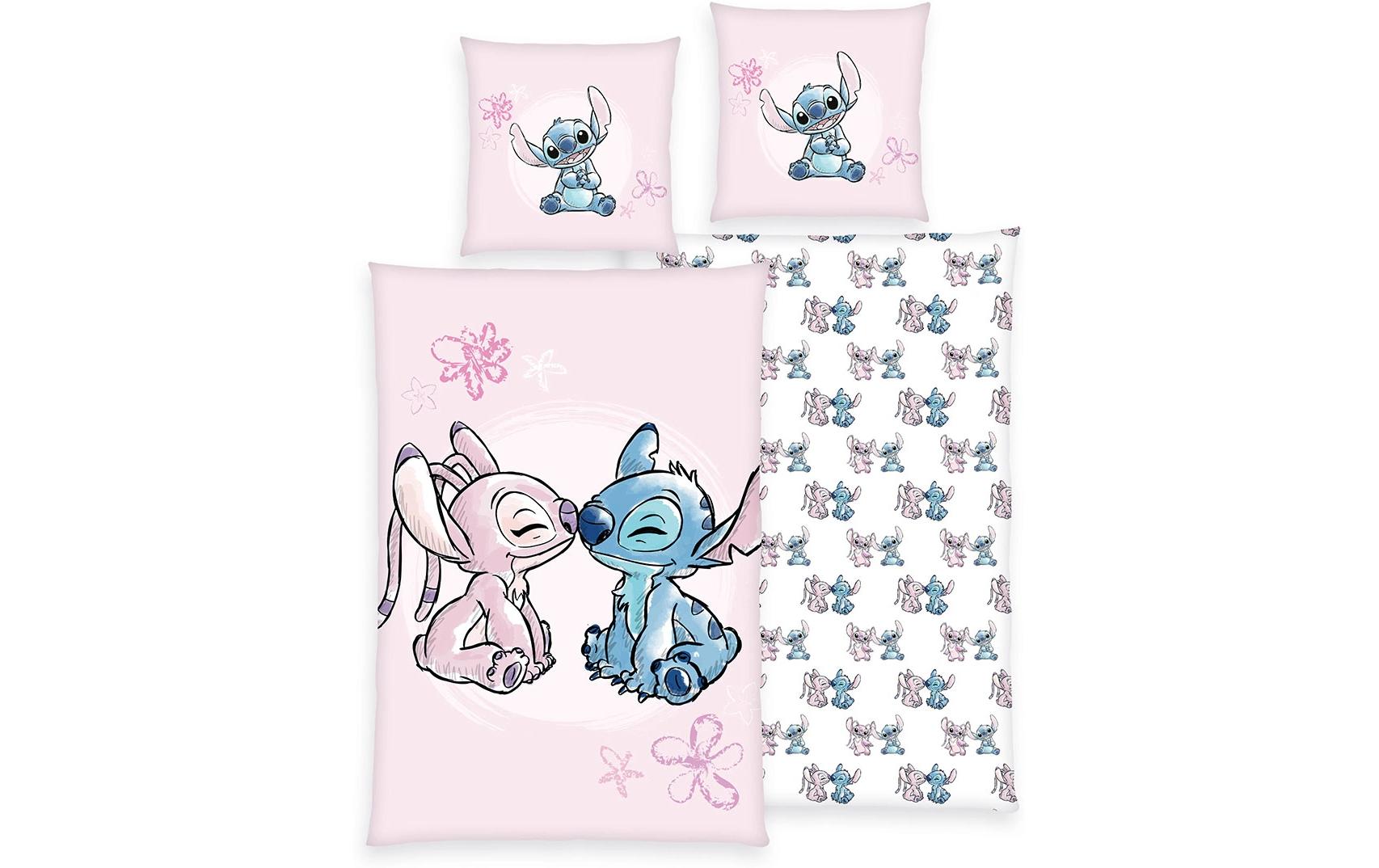 Kinder Bettwäschegarnitur Disney Stitch, 65/100+160/210 cmBettwäsche-Set für Kinder aus 100% Baumwolle